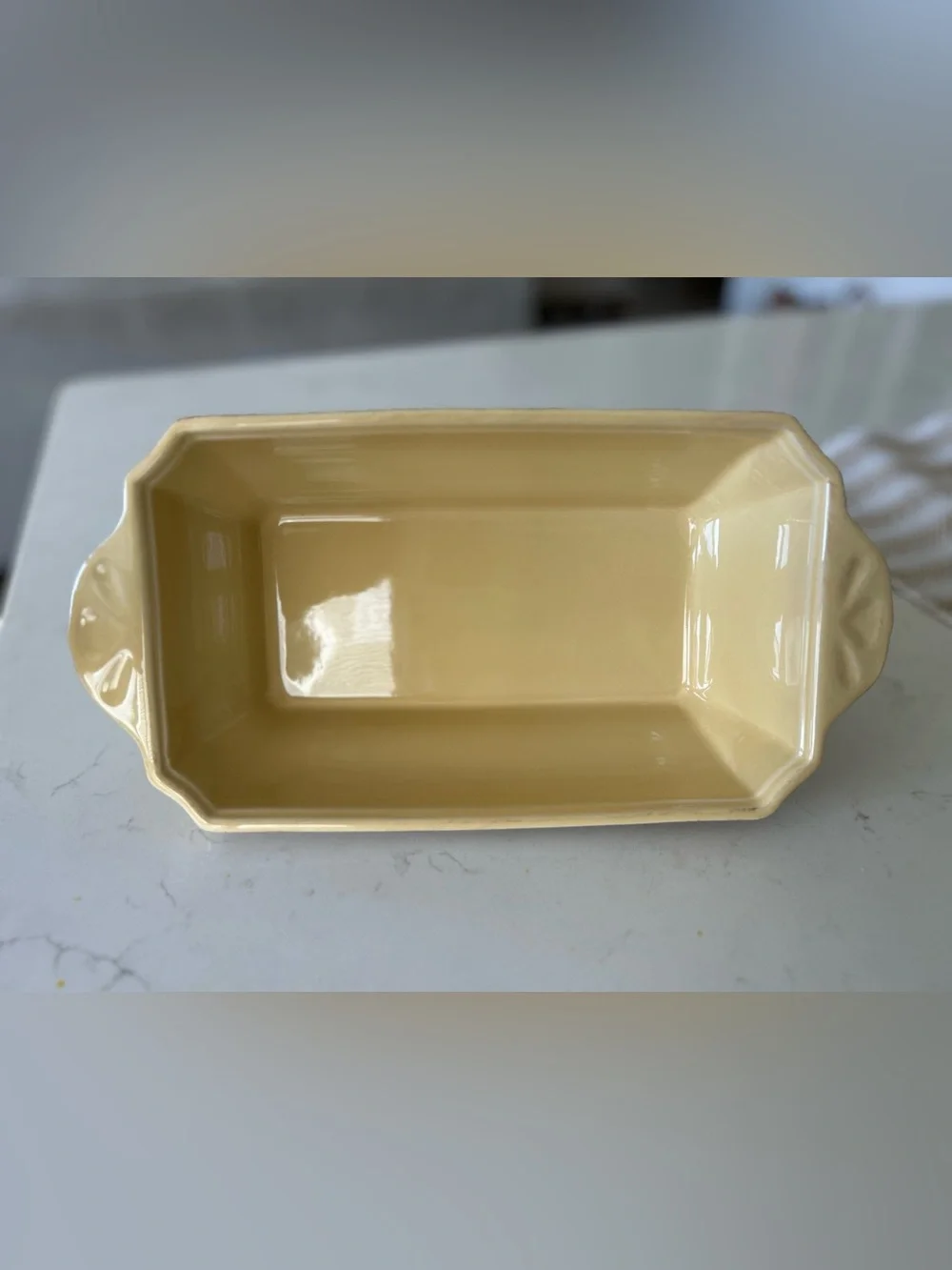Skyros Designs Yellow Crème Rectangular Baker with Lid **RARE**